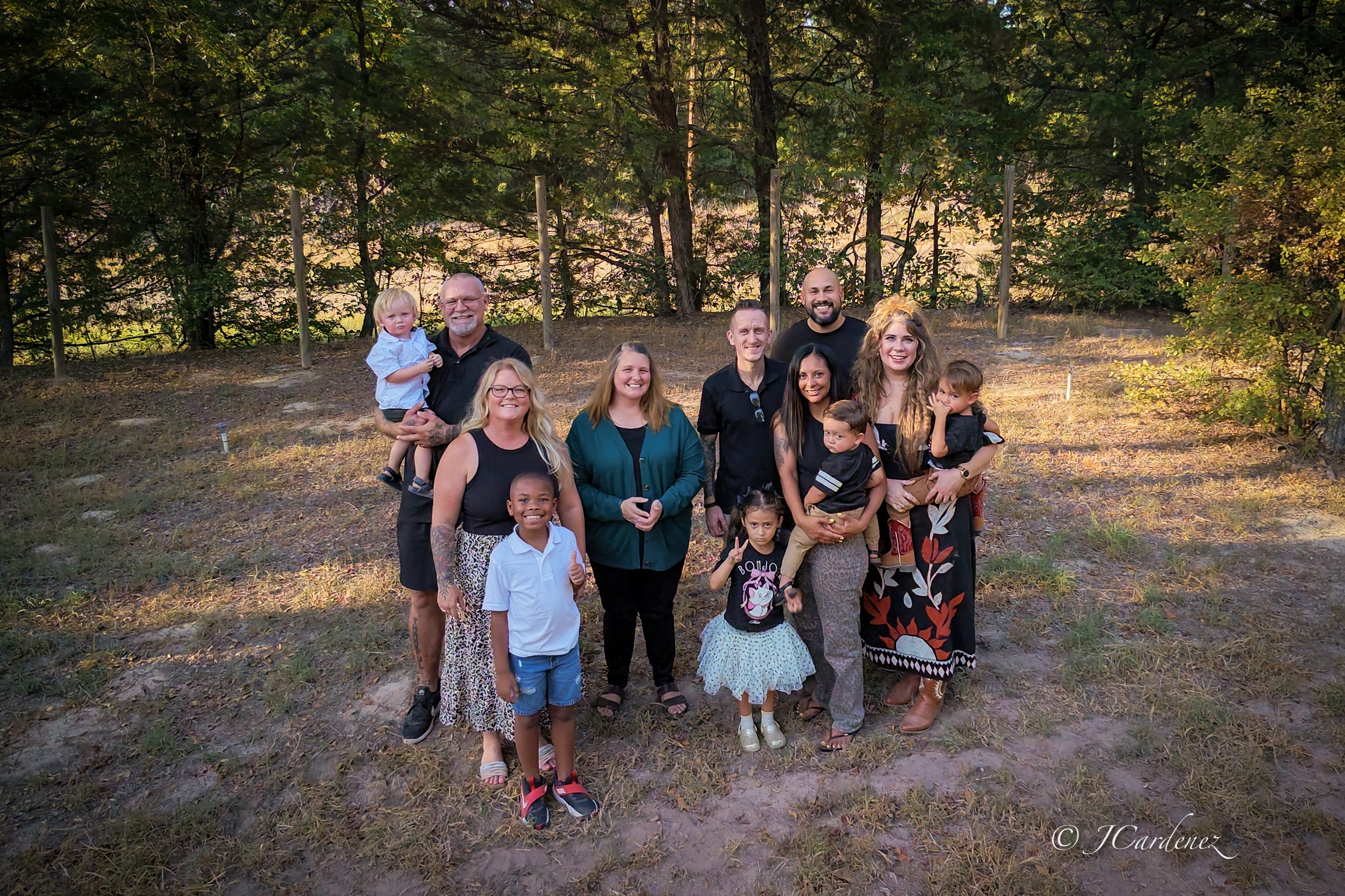 NCC founding families together outdoors on the property